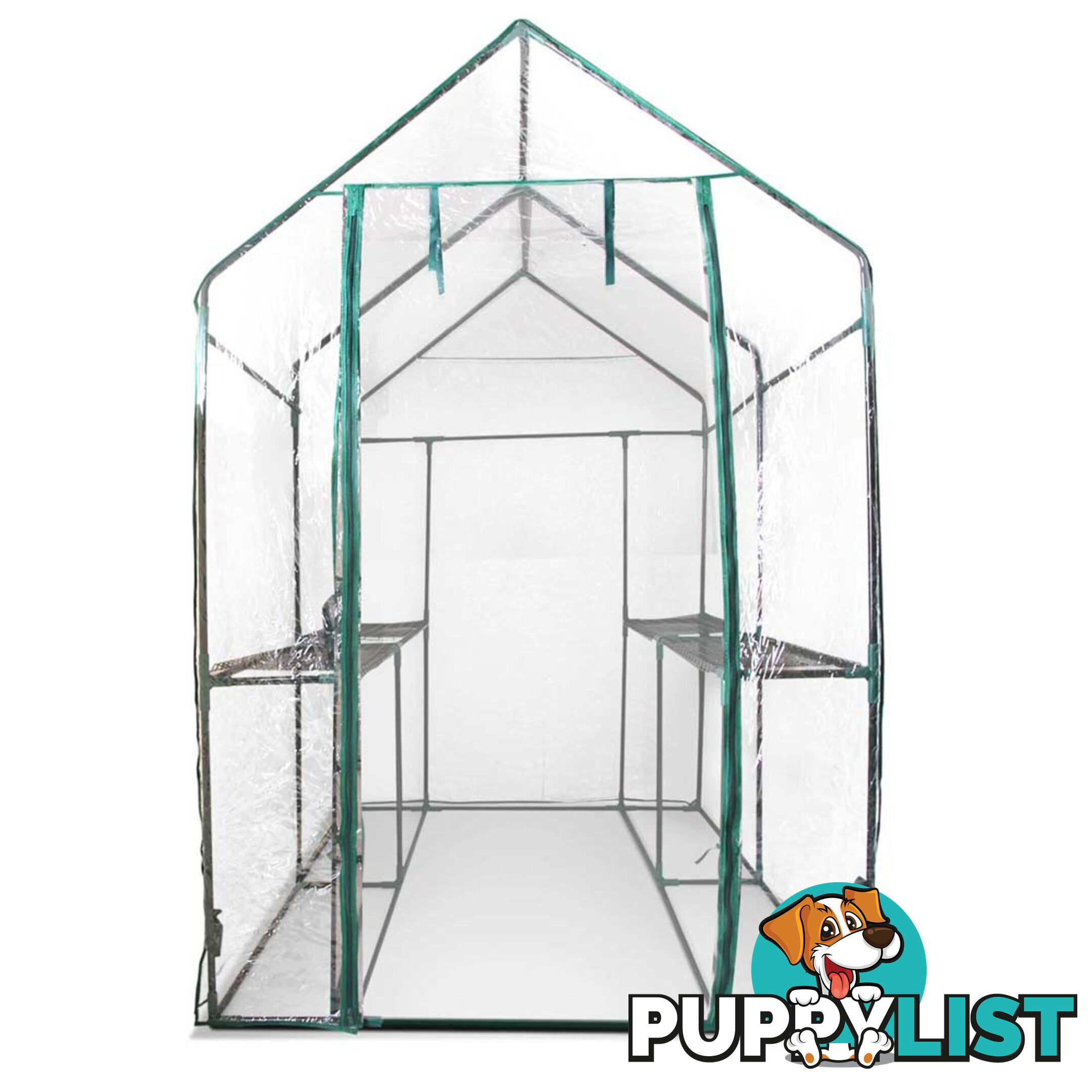 Greenhouse with Transparent PVC Cover - 1.9M x 1.2M