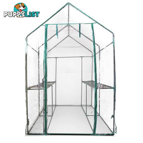 Greenhouse with Transparent PVC Cover - 1.9M x 1.2M