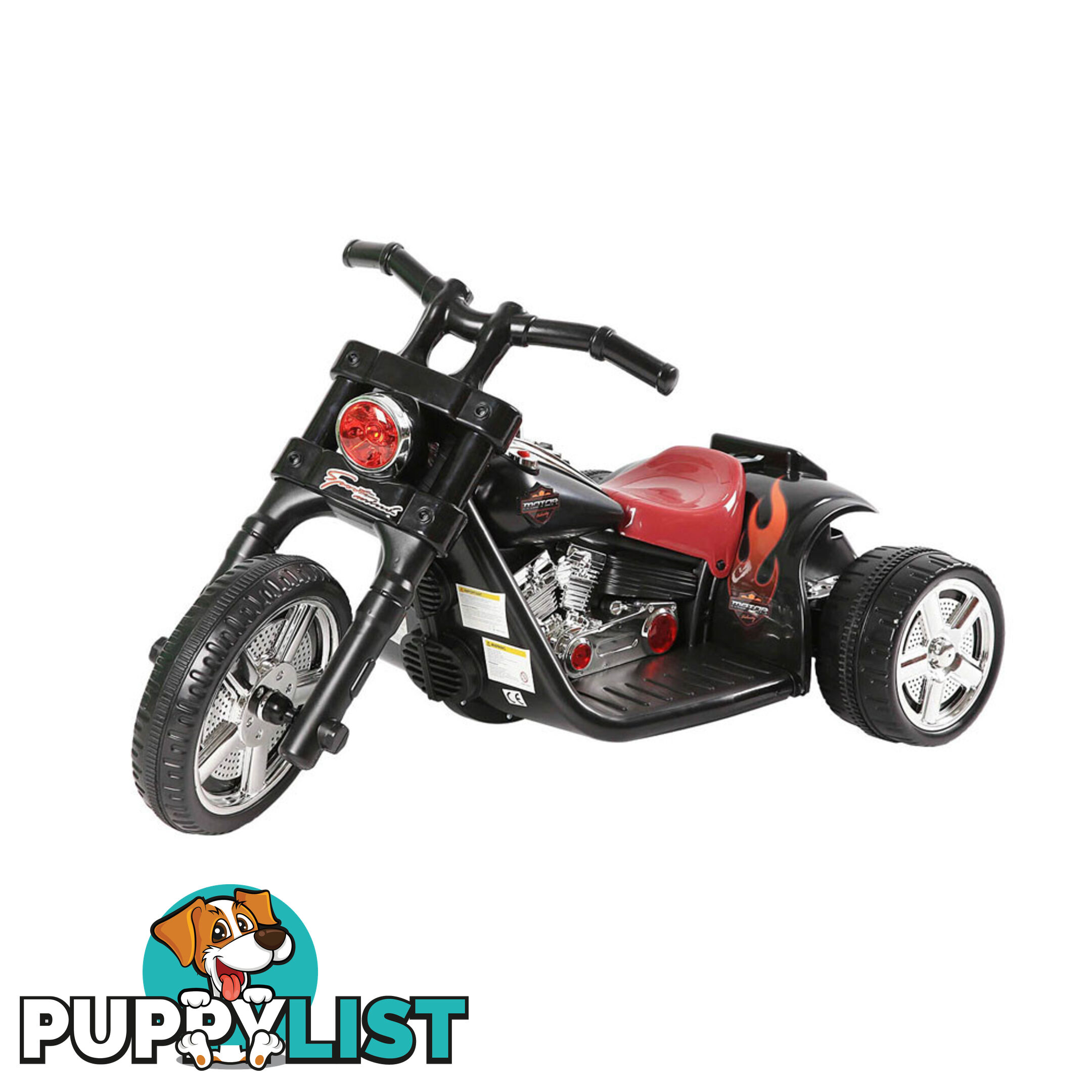 Kids Ride on Motorbike Black