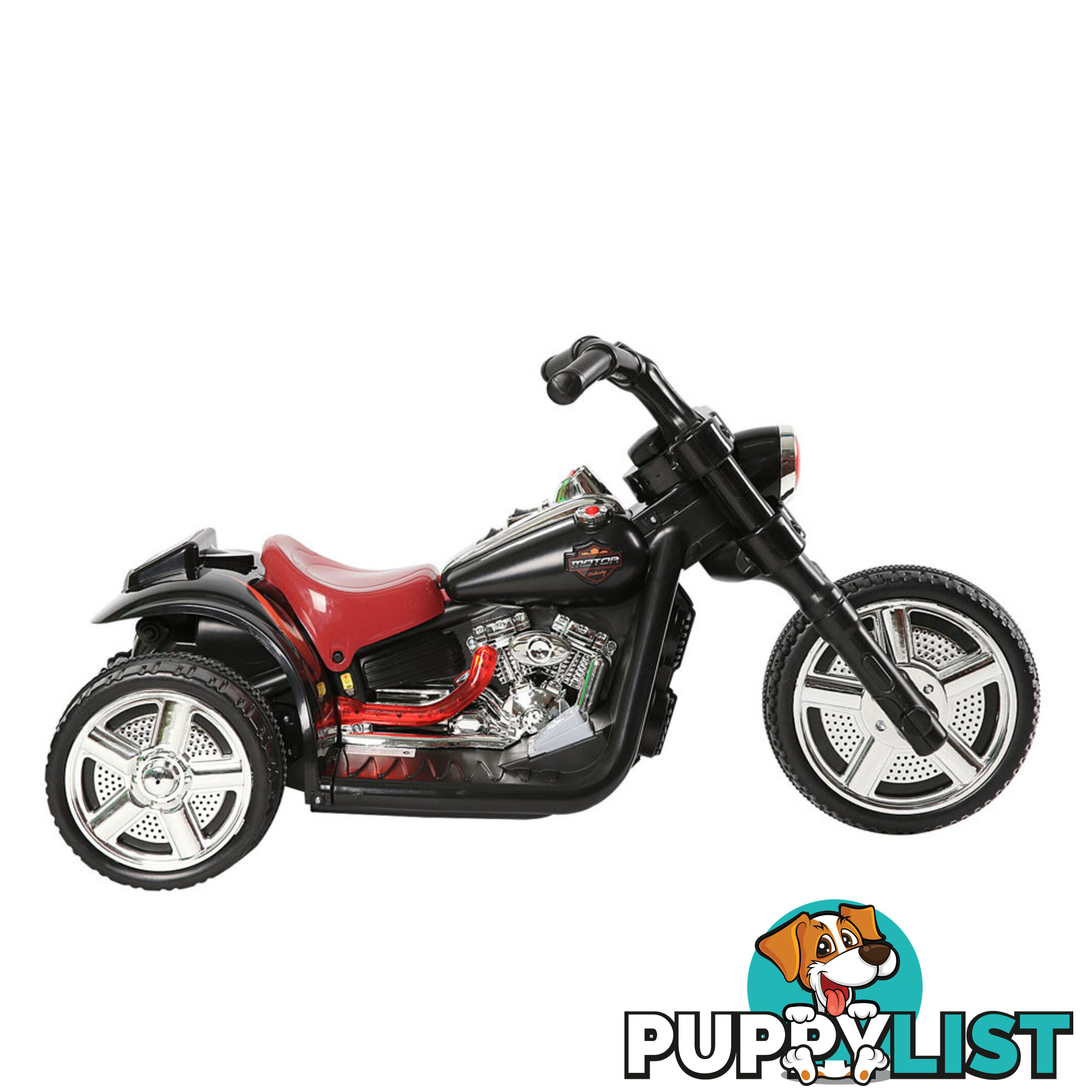 Kids Ride on Motorbike Black