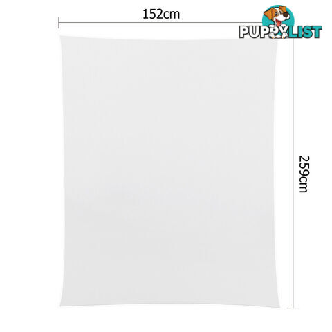 6 Pcs Wedding Table Cloth Rectangle 259cm White