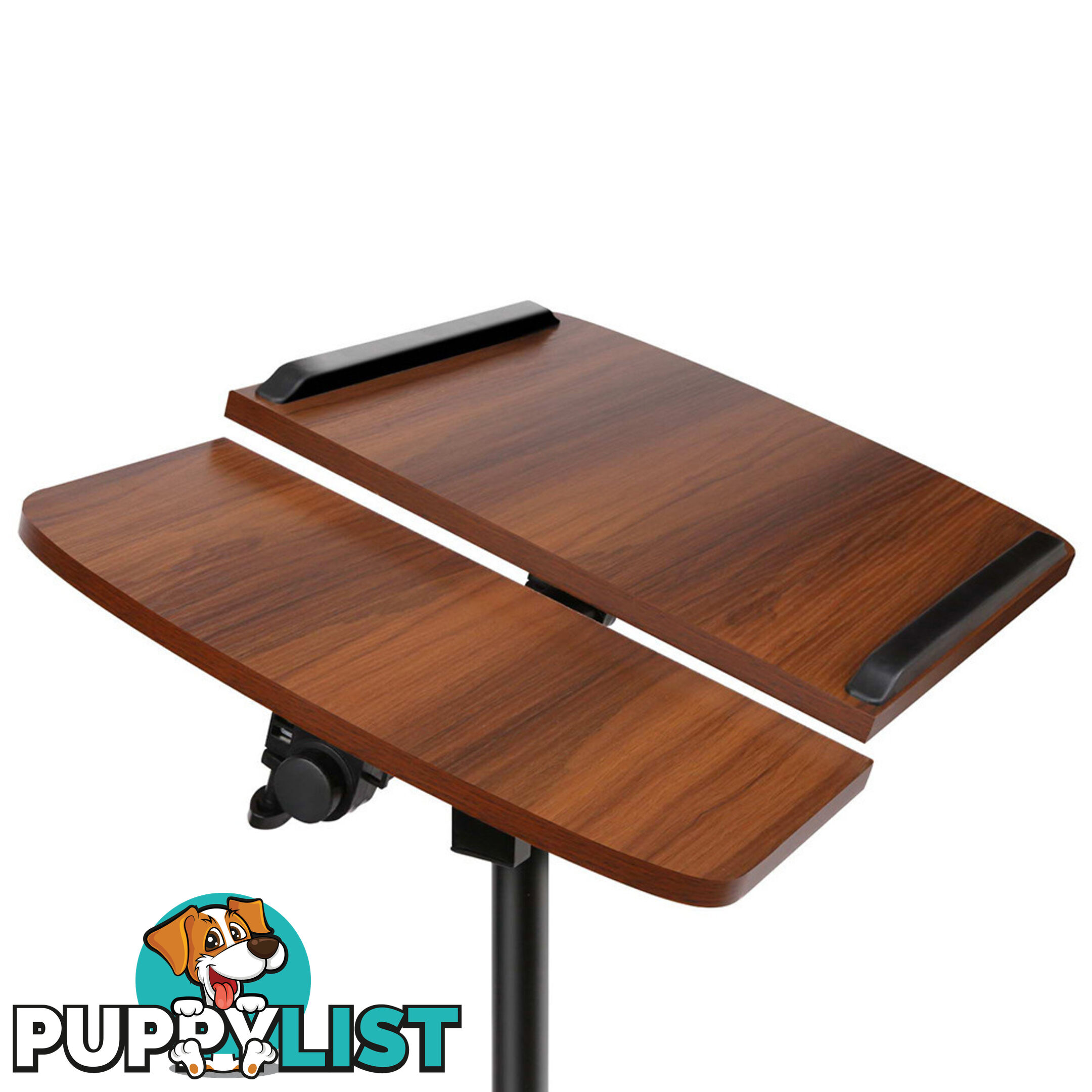 Mobile Adjustable Laptop Desk - Walnut