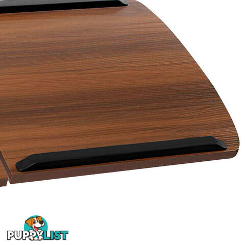 Mobile Adjustable Laptop Desk - Walnut