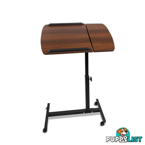 Mobile Adjustable Laptop Desk - Walnut