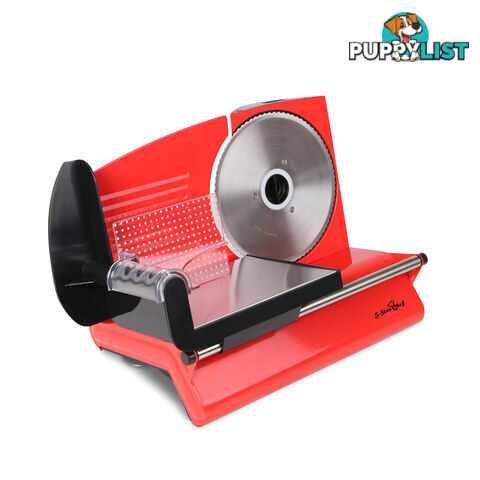 150W  Meat Slicer with Stainless Steel Blade - Red