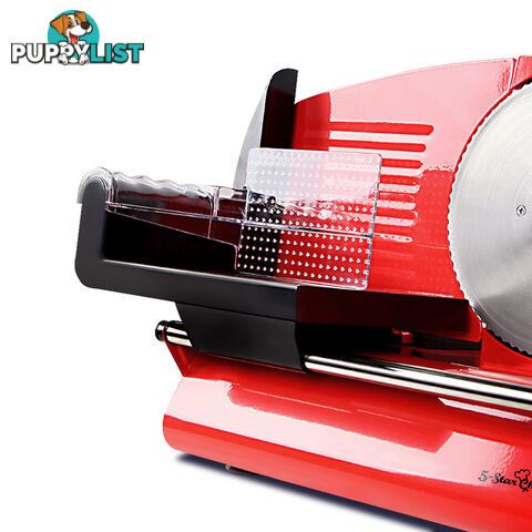 150W  Meat Slicer with Stainless Steel Blade - Red