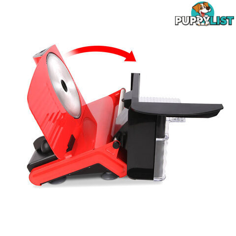 150W  Meat Slicer with Stainless Steel Blade - Red