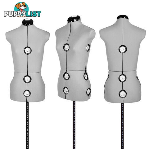 Adjustable Dressmaking Mannequin SZ8-14 - Grey