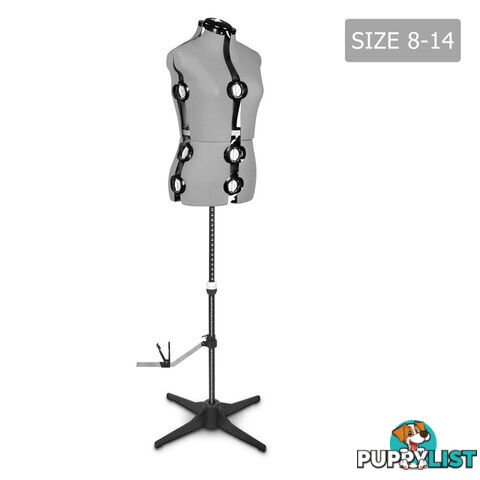 Adjustable Dressmaking Mannequin SZ8-14 - Grey