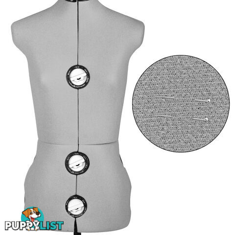 Adjustable Dressmaking Mannequin SZ8-14 - Grey