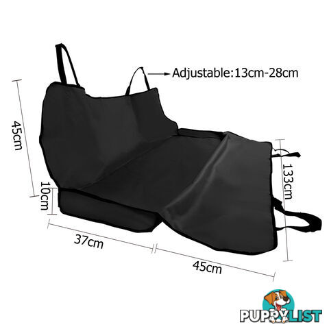 Pet Car Back Seat Cover Protector Hammock Black