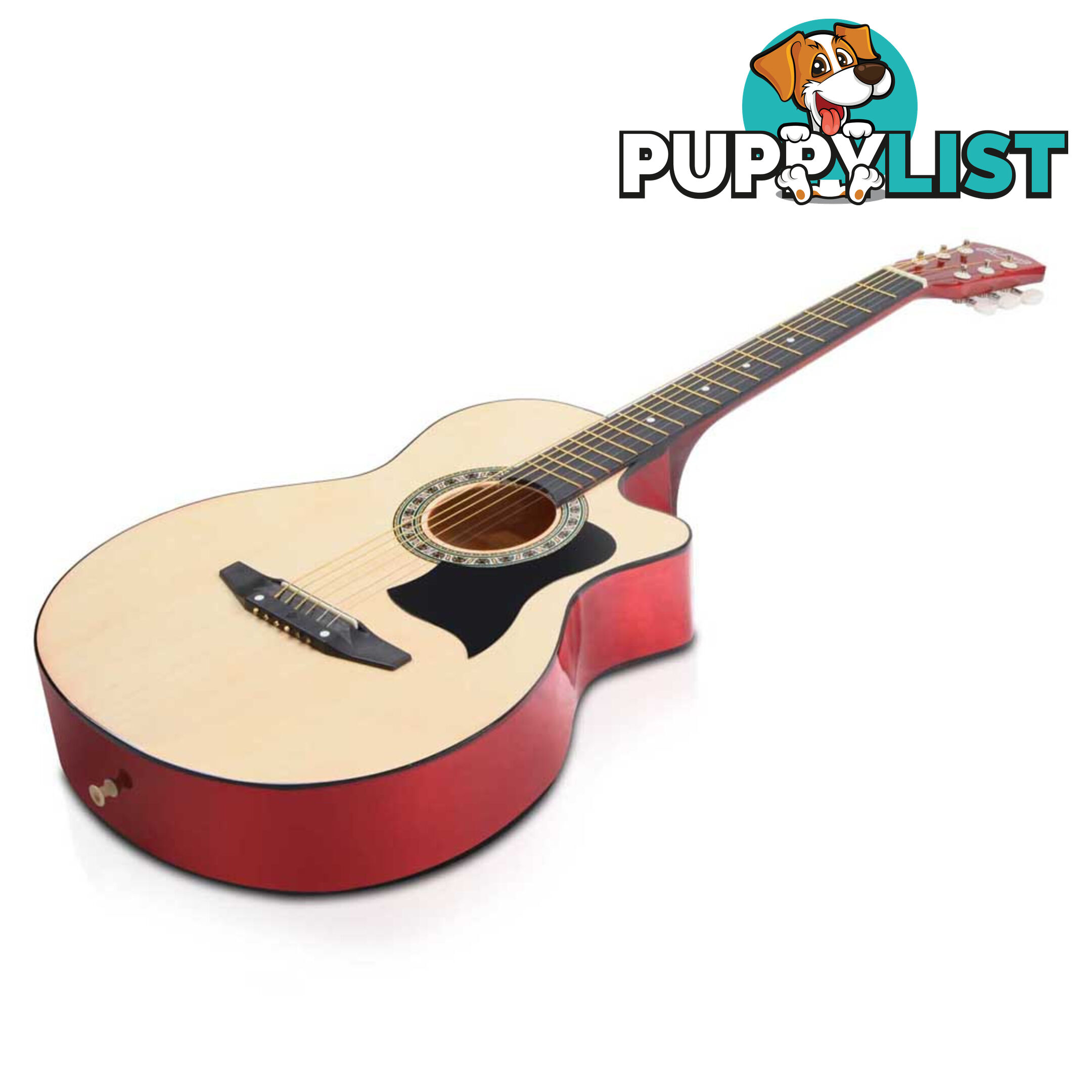 38 Inch Wooden Acoustic Guitar Natural