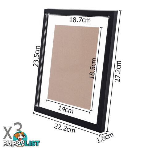 23 pcs Photo Frames Set Wall Black