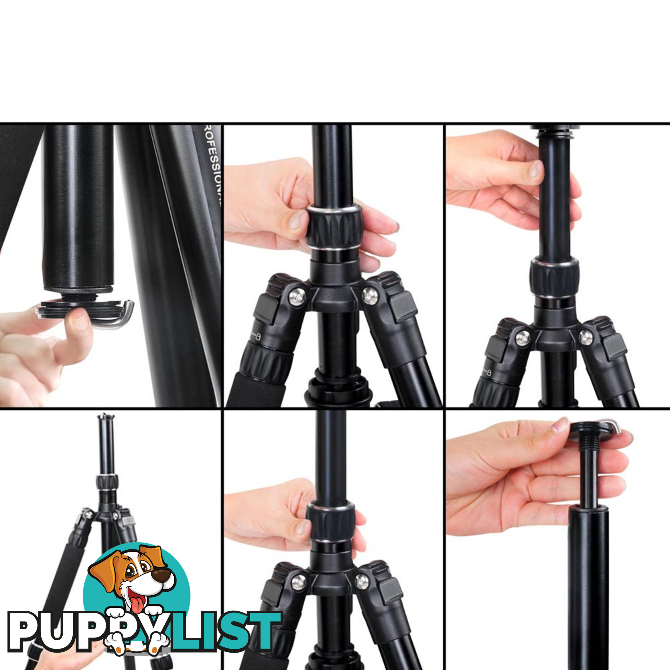 Professional Ball Head Tripod Digital Camera 173cm