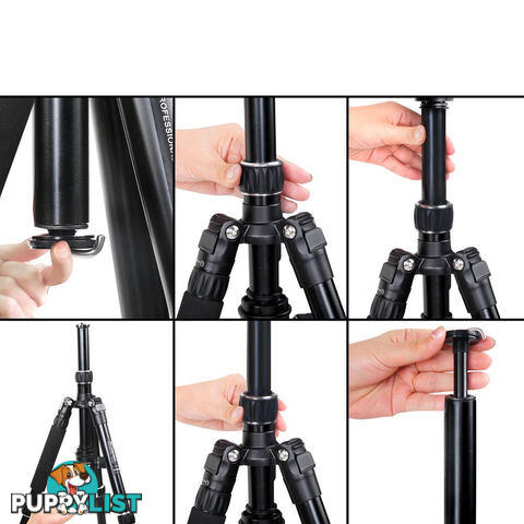 Professional Ball Head Tripod Digital Camera 173cm