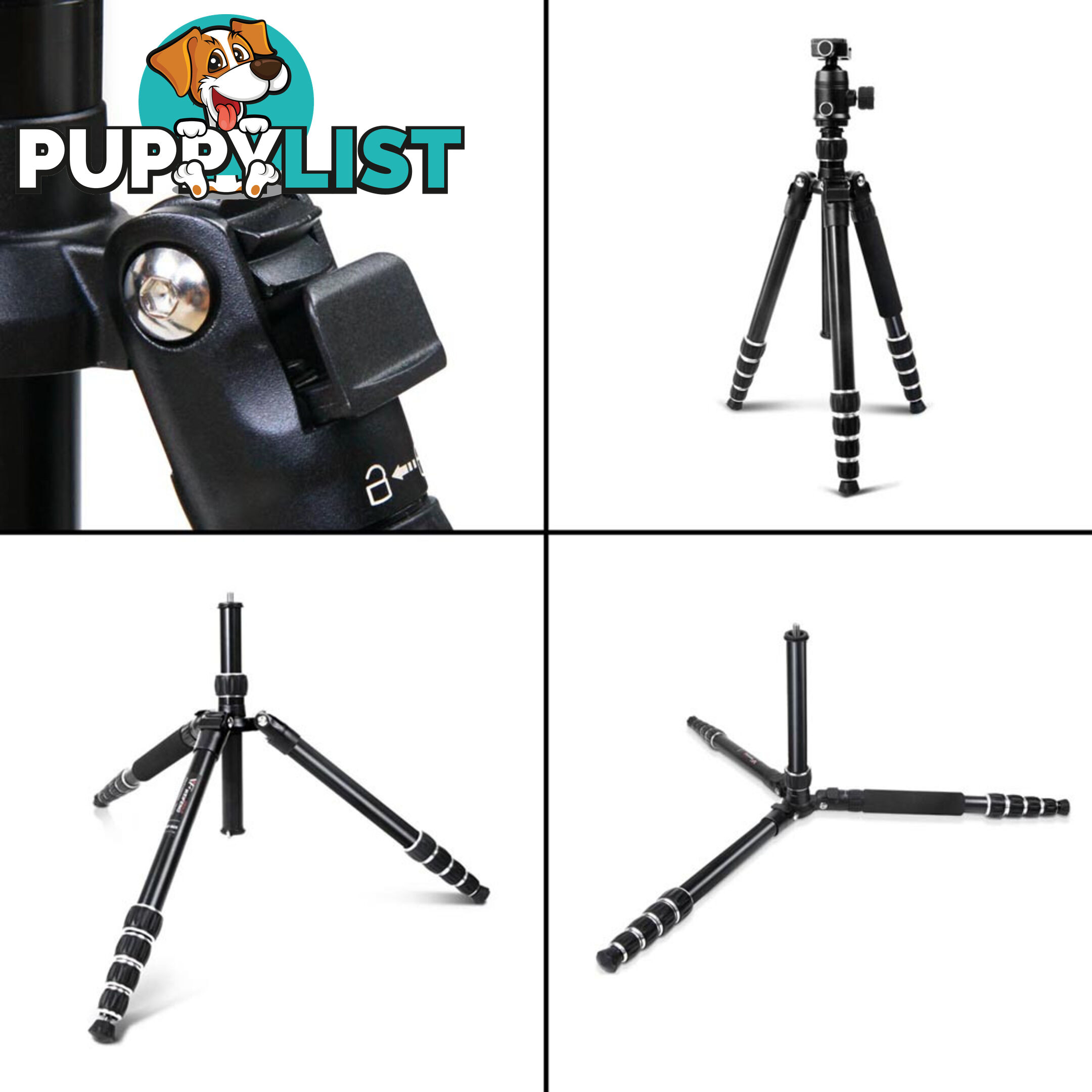 Professional Ball Head Tripod Digital Camera 173cm