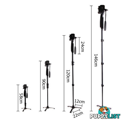 Camera DSLR Monopod 146CM Black