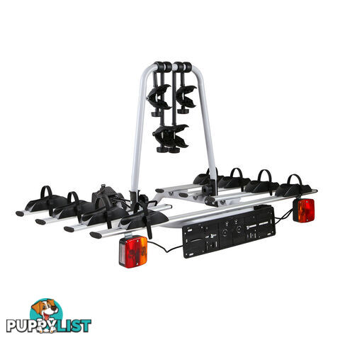 Bicycle Bike Carrier Rack  w/ Tow Ball Mount Black Silver