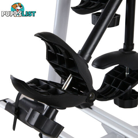 Bicycle Bike Carrier Rack  w/ Tow Ball Mount Black Silver