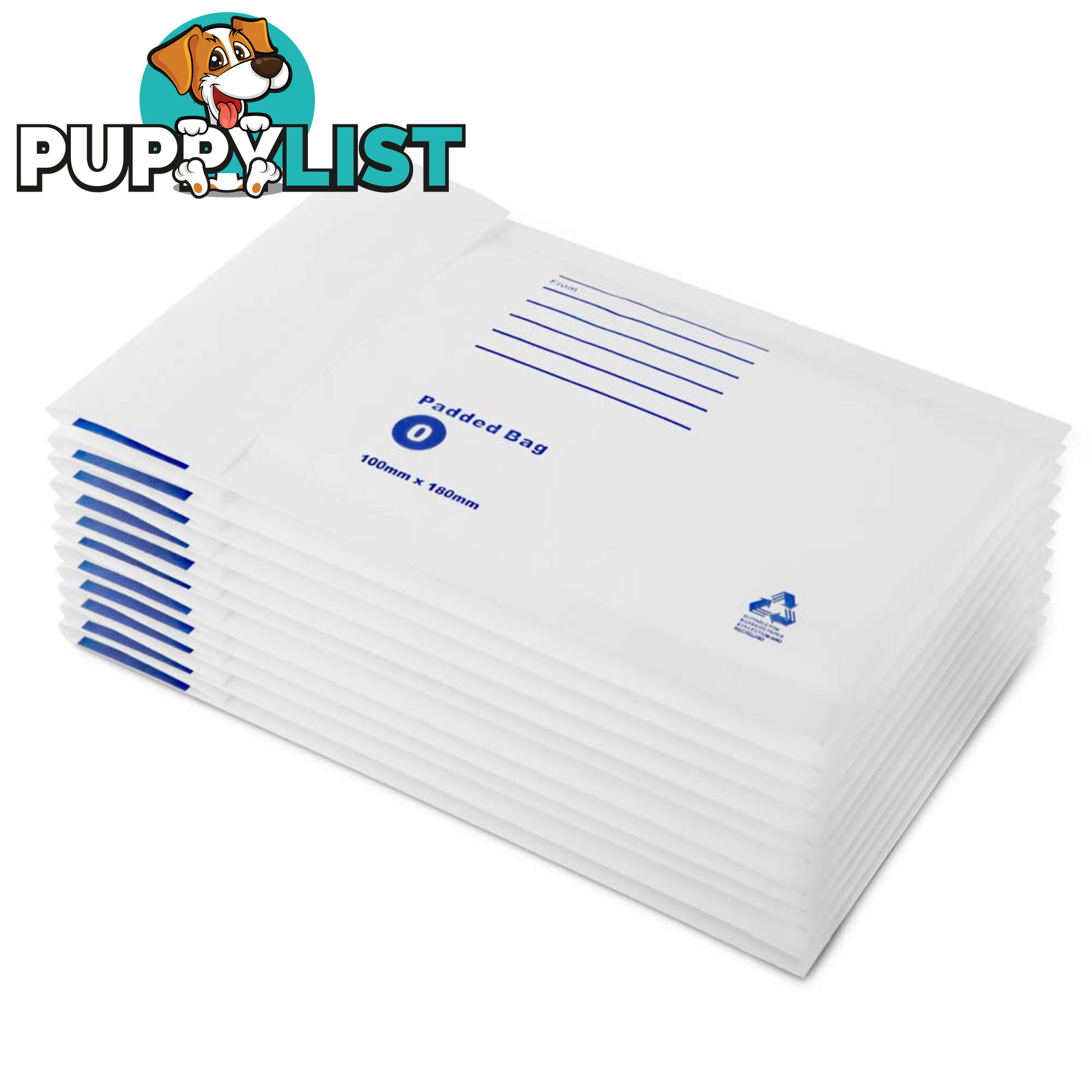 Bubble Padded Mail Envelopes 200pcs 100mm x 180mm