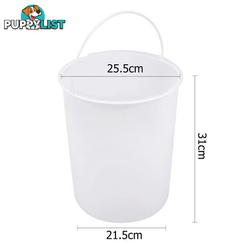 Auto Swing Out Lid Stainless Steel Bin 14L