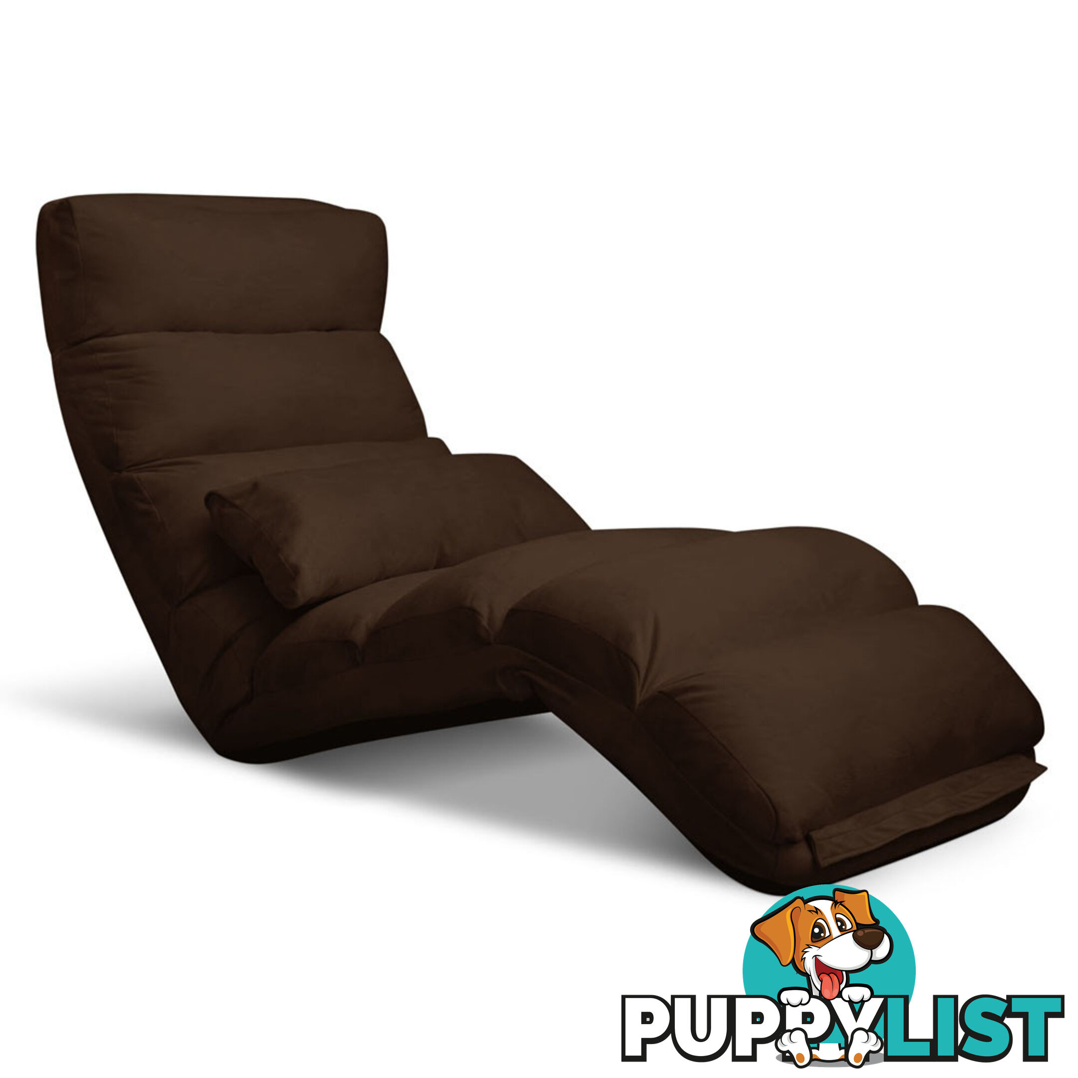 Lounge Sofa Chair - 75 Adjustable Angles  Brown