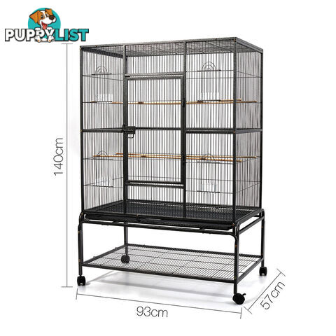 Pet Bird Cage Black Large - 140CM