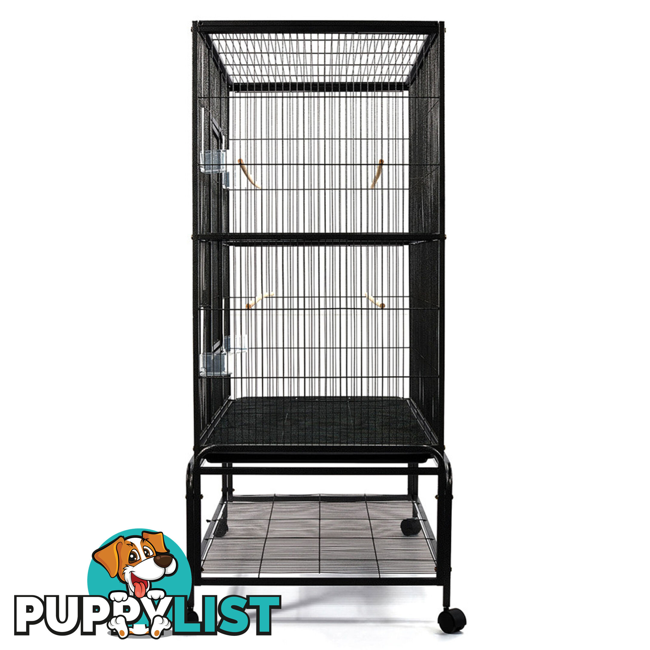 Pet Bird Cage Black Large - 140CM