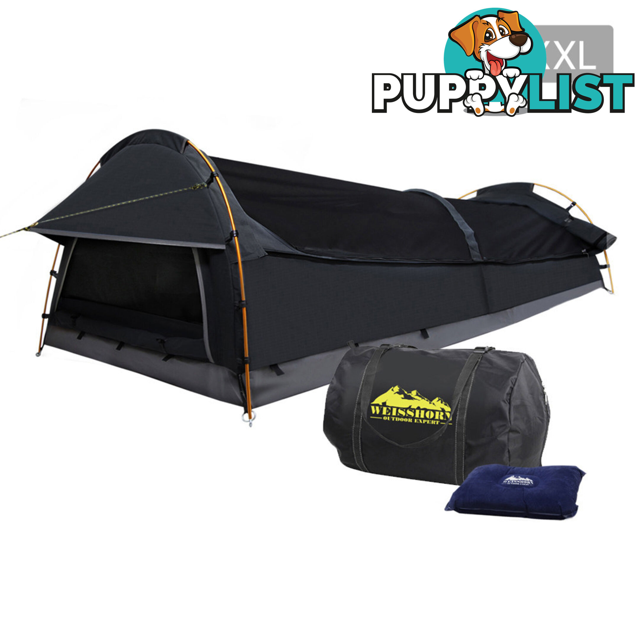 XXL Deluxe King Single Swag Camping Swag Navy