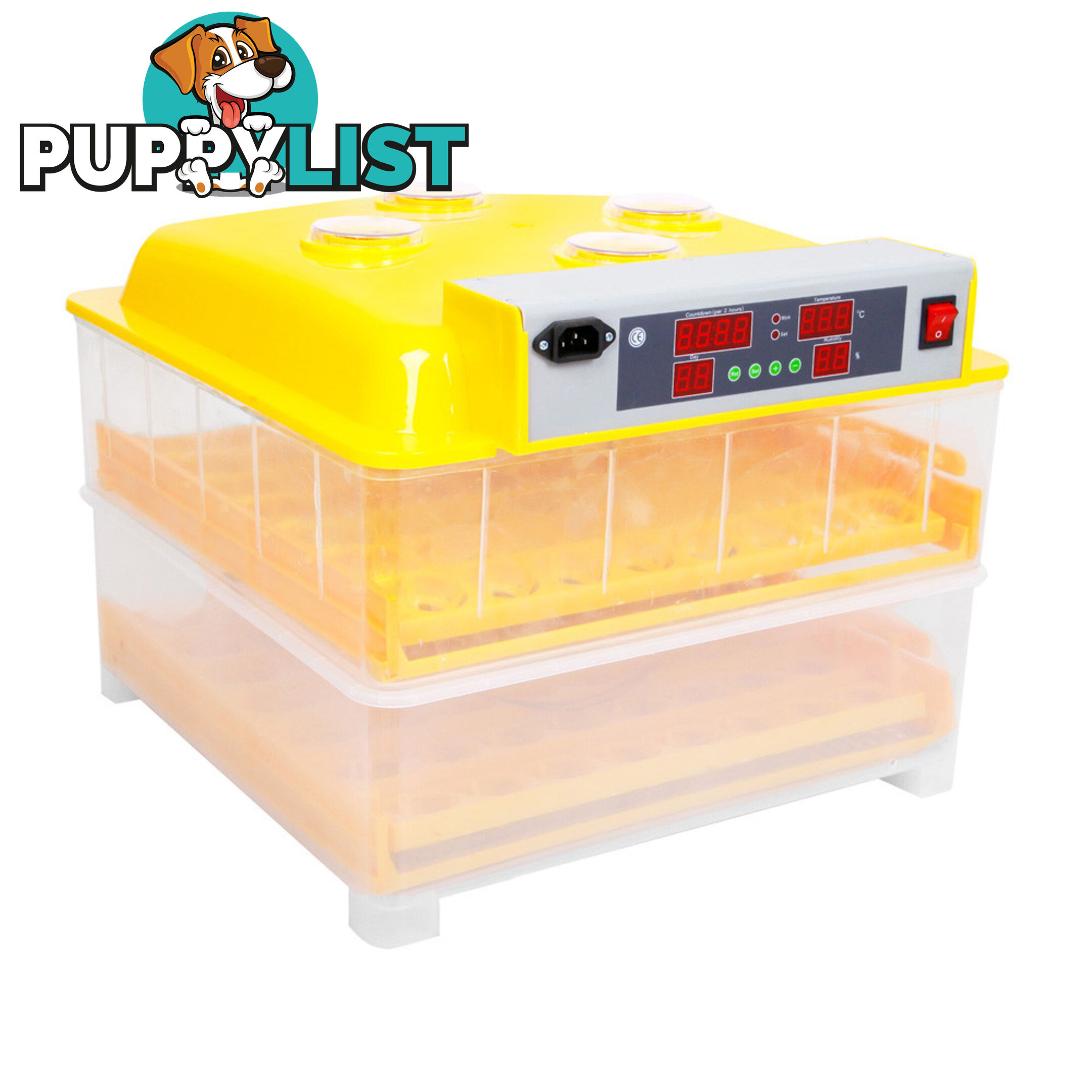 Automatic 112 Egg Incubator Yellow