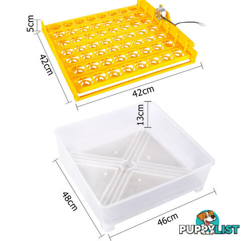 Automatic 112 Egg Incubator Yellow