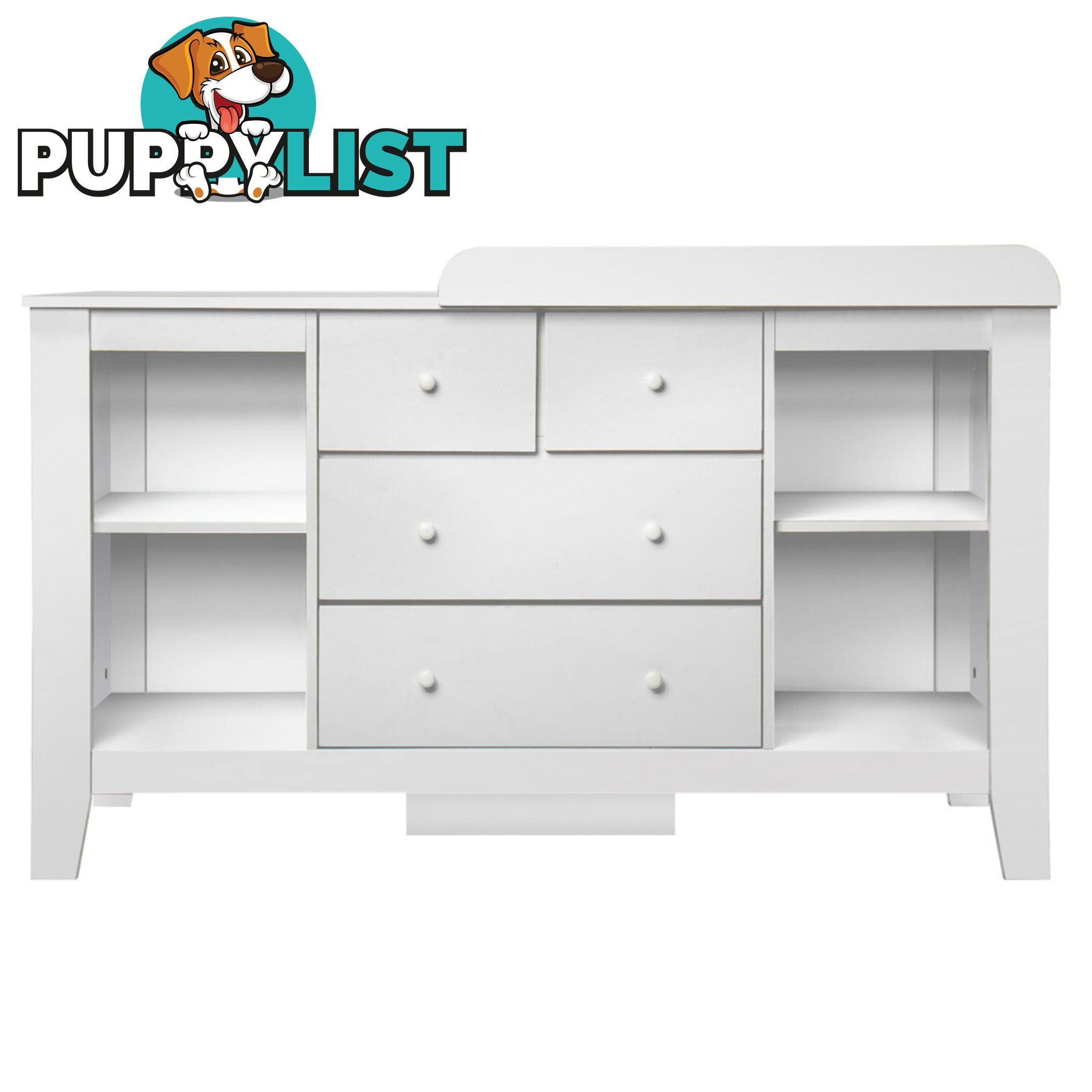 Drawer Baby Chest Change Table Dresser Cabinet White