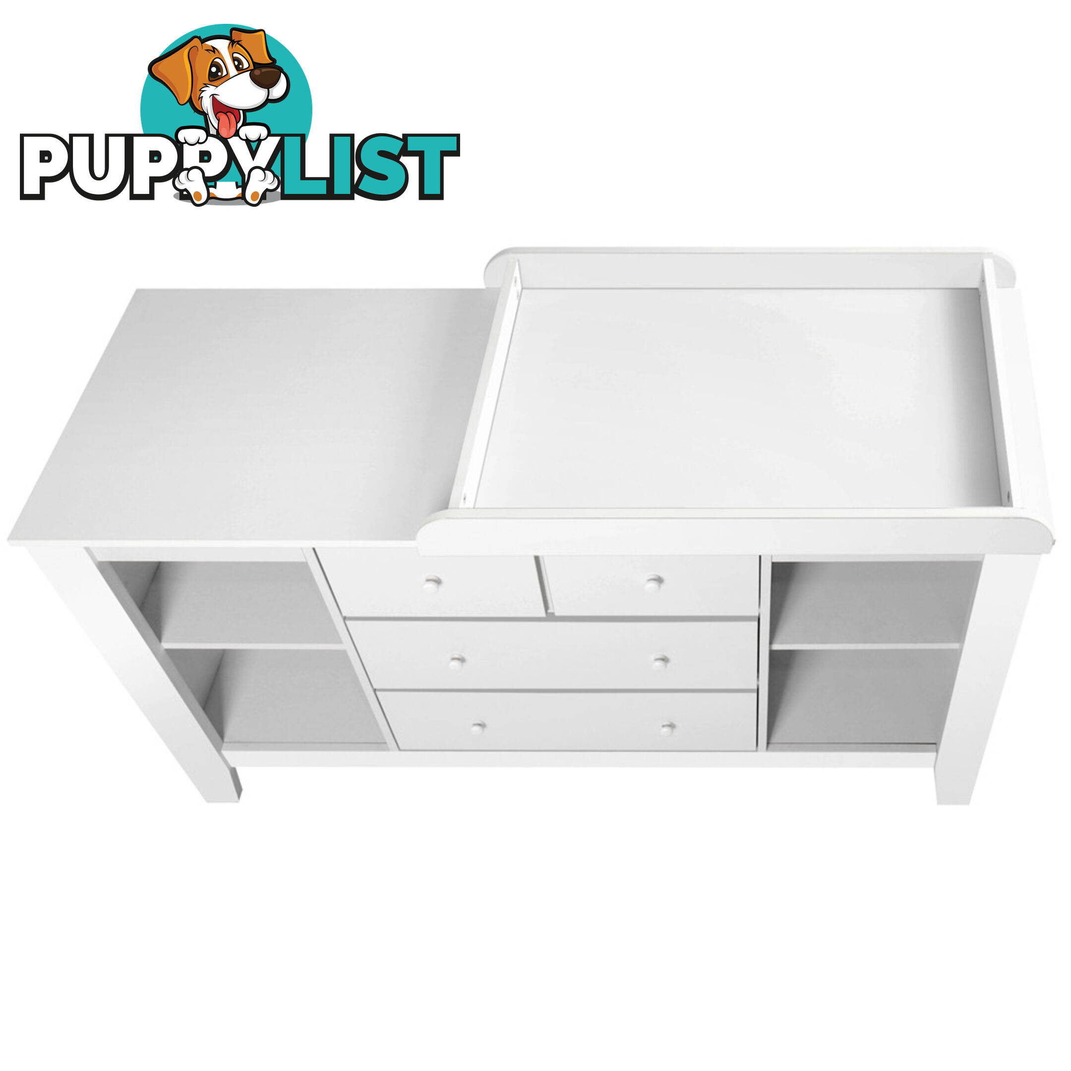 Drawer Baby Chest Change Table Dresser Cabinet White