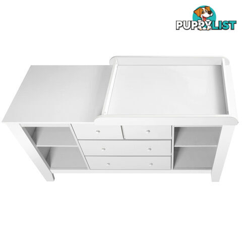 Drawer Baby Chest Change Table Dresser Cabinet White