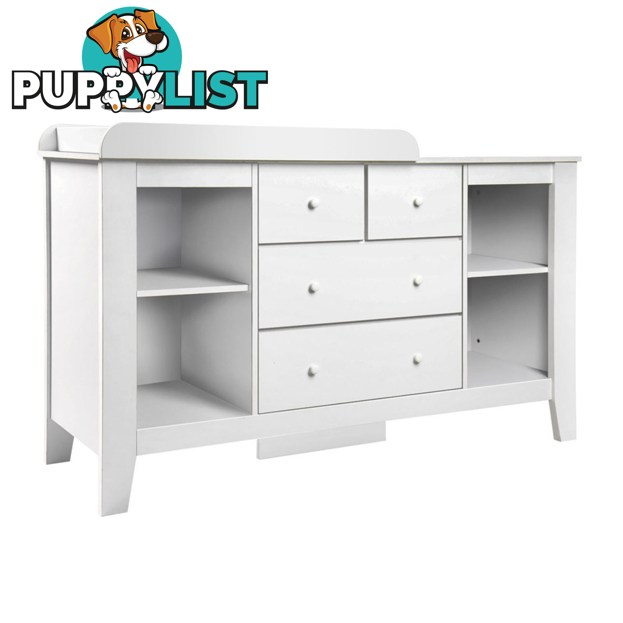 Drawer Baby Chest Change Table Dresser Cabinet White