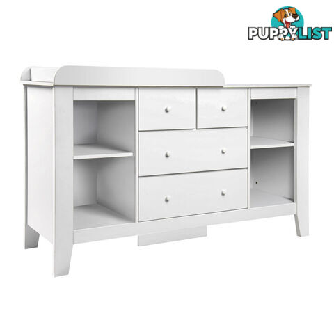 Drawer Baby Chest Change Table Dresser Cabinet White