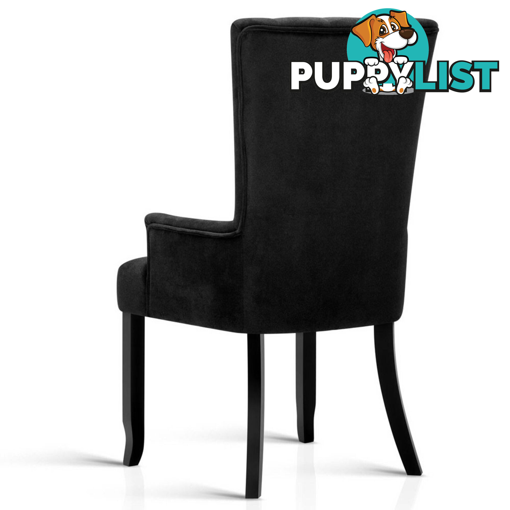 French Provincial Dining Chair - Black