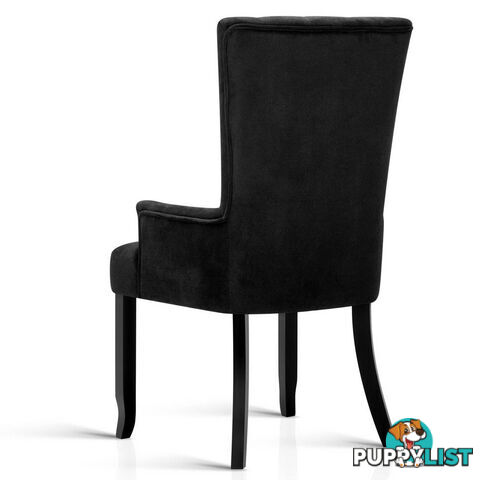 French Provincial Dining Chair - Black