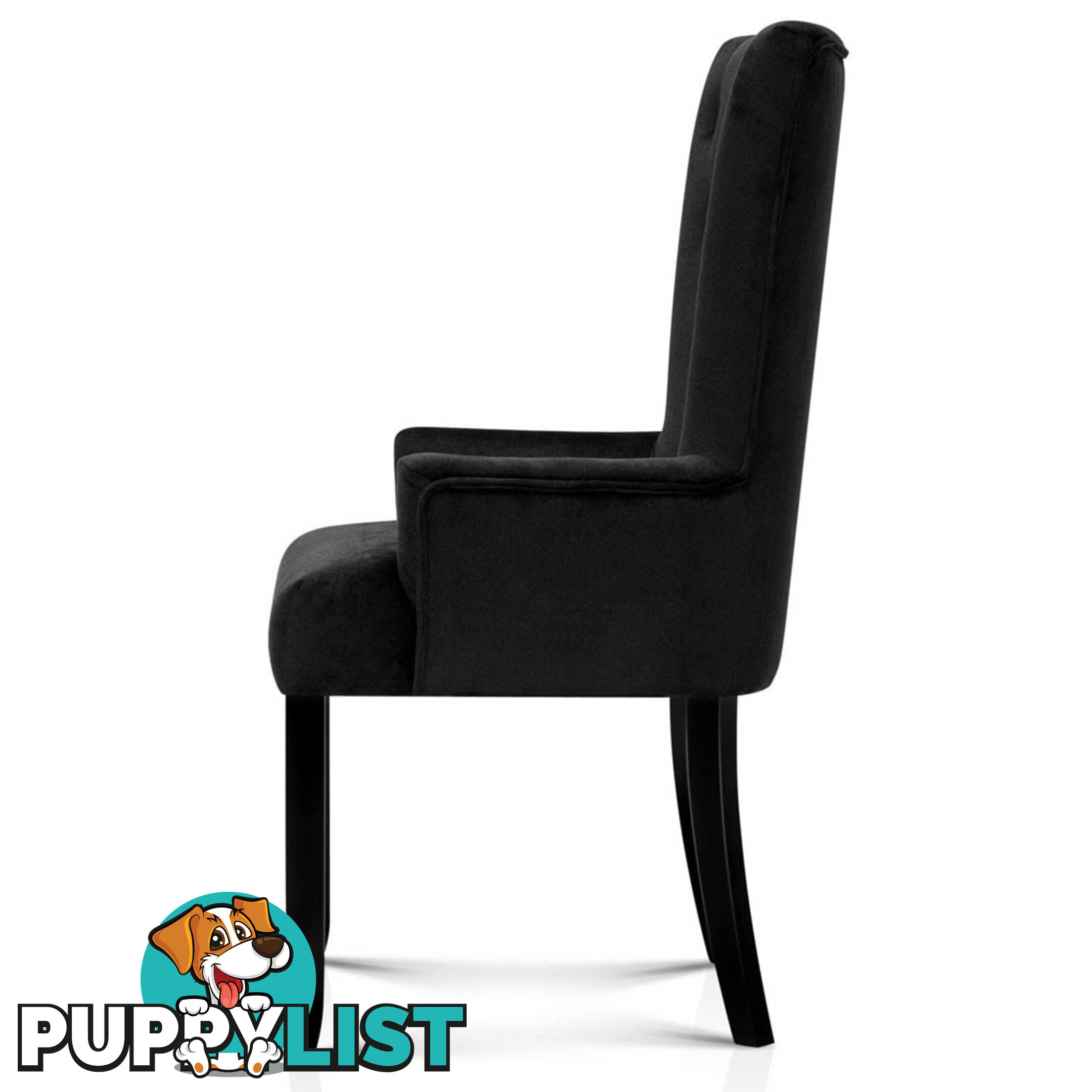 French Provincial Dining Chair - Black