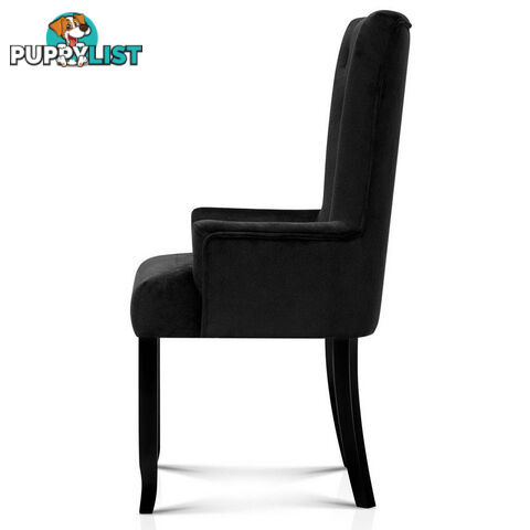 French Provincial Dining Chair - Black