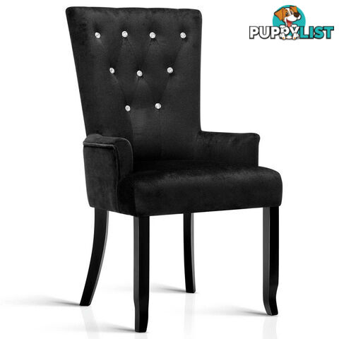 French Provincial Dining Chair - Black