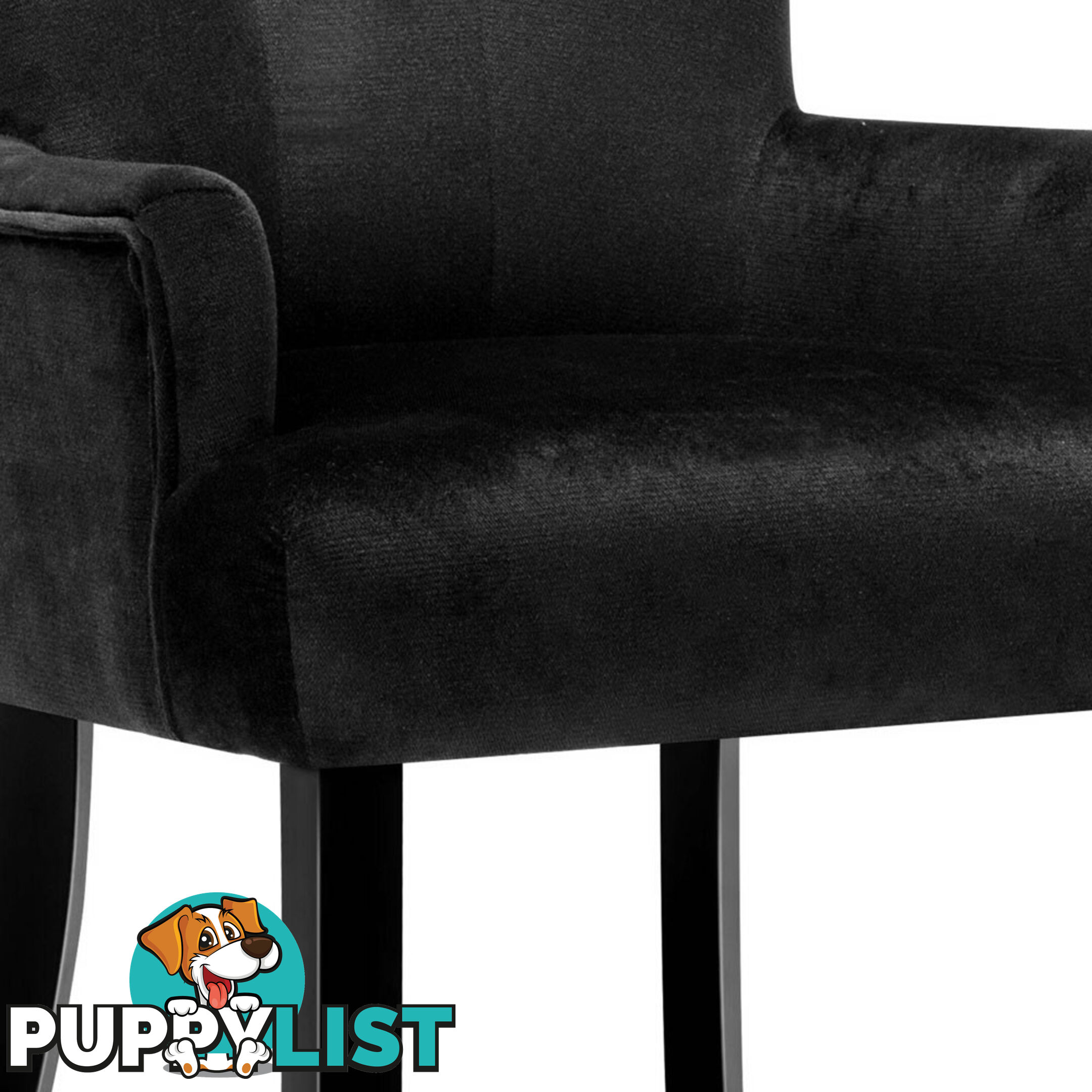 French Provincial Dining Chair - Black