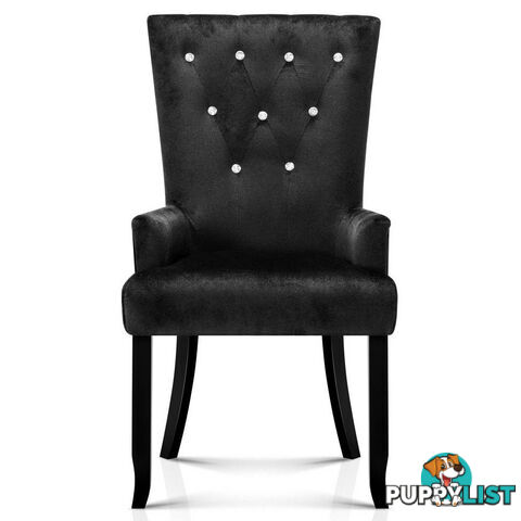 French Provincial Dining Chair - Black