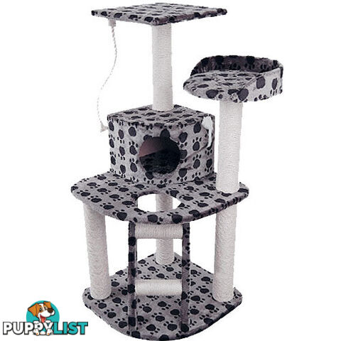 Cat Scratching Poles Post Furniture Tree House Condo Black Grey