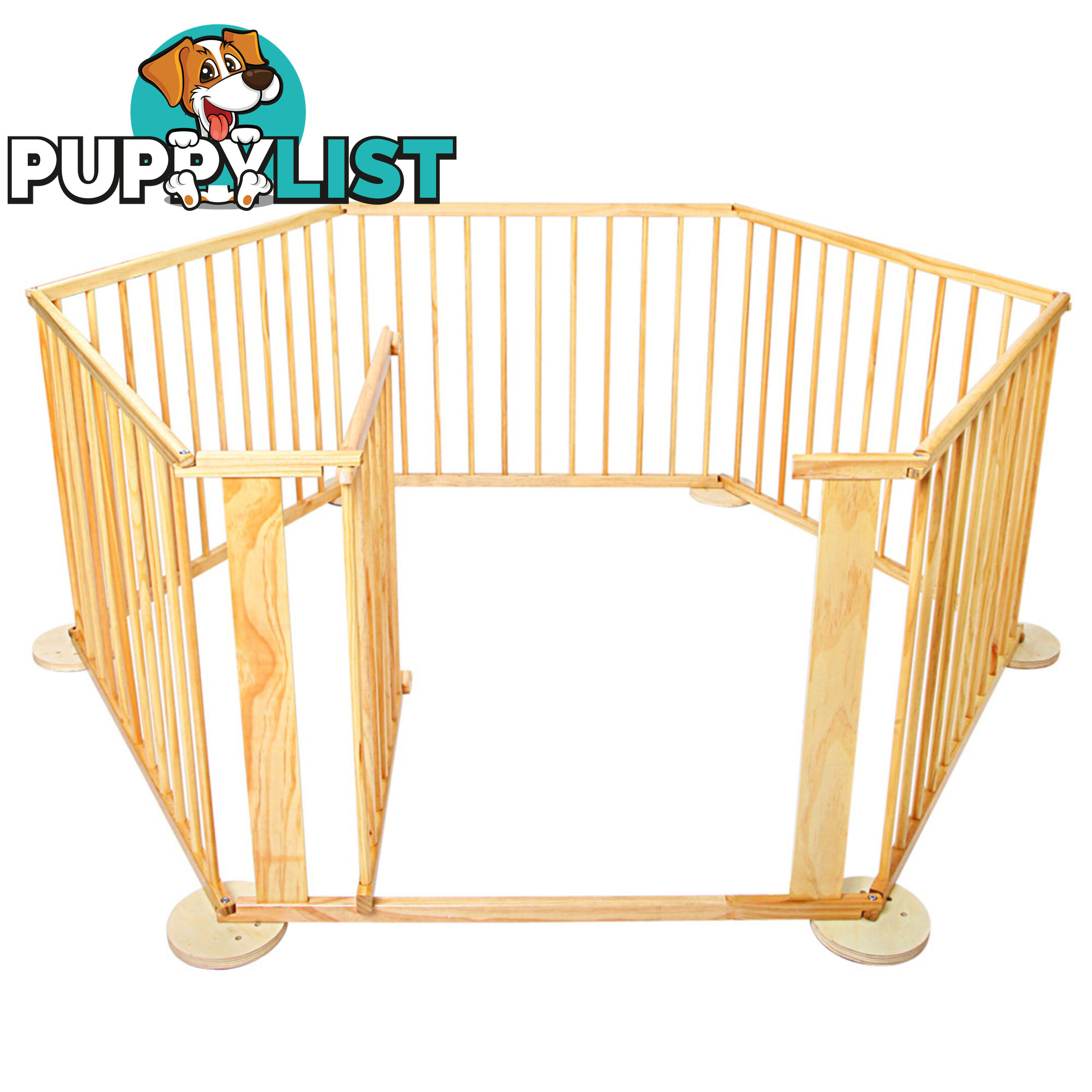 Baby Natural Wooden Playpen