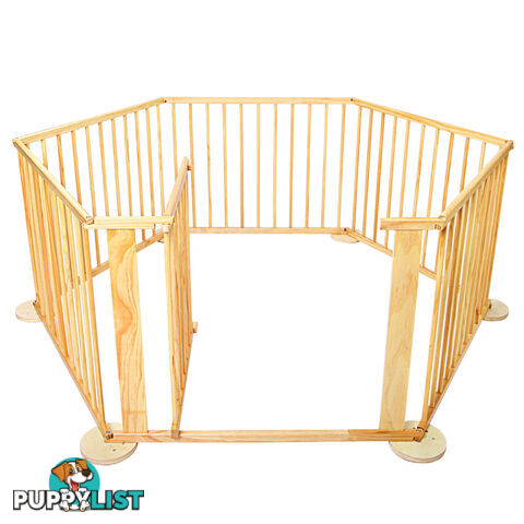 Baby Natural Wooden Playpen