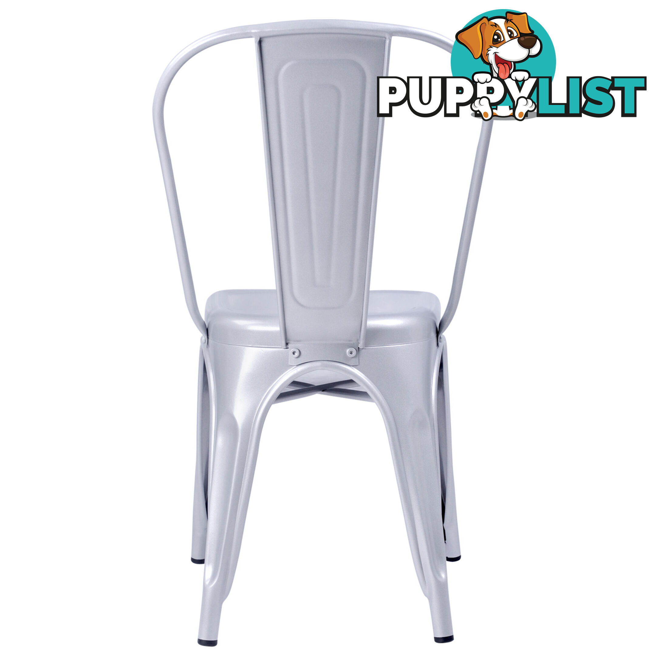 Set of 4 Replica Tolix Dining Metal Chair Gloss White