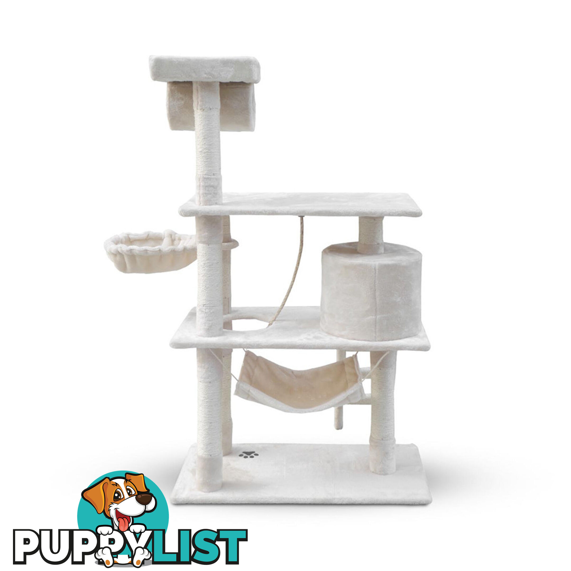 Cat Scratching Post  Tree House Condo 141cm Beige