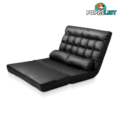 Double Size Adjustable Lounge Sofa - 10 positions PU Leather