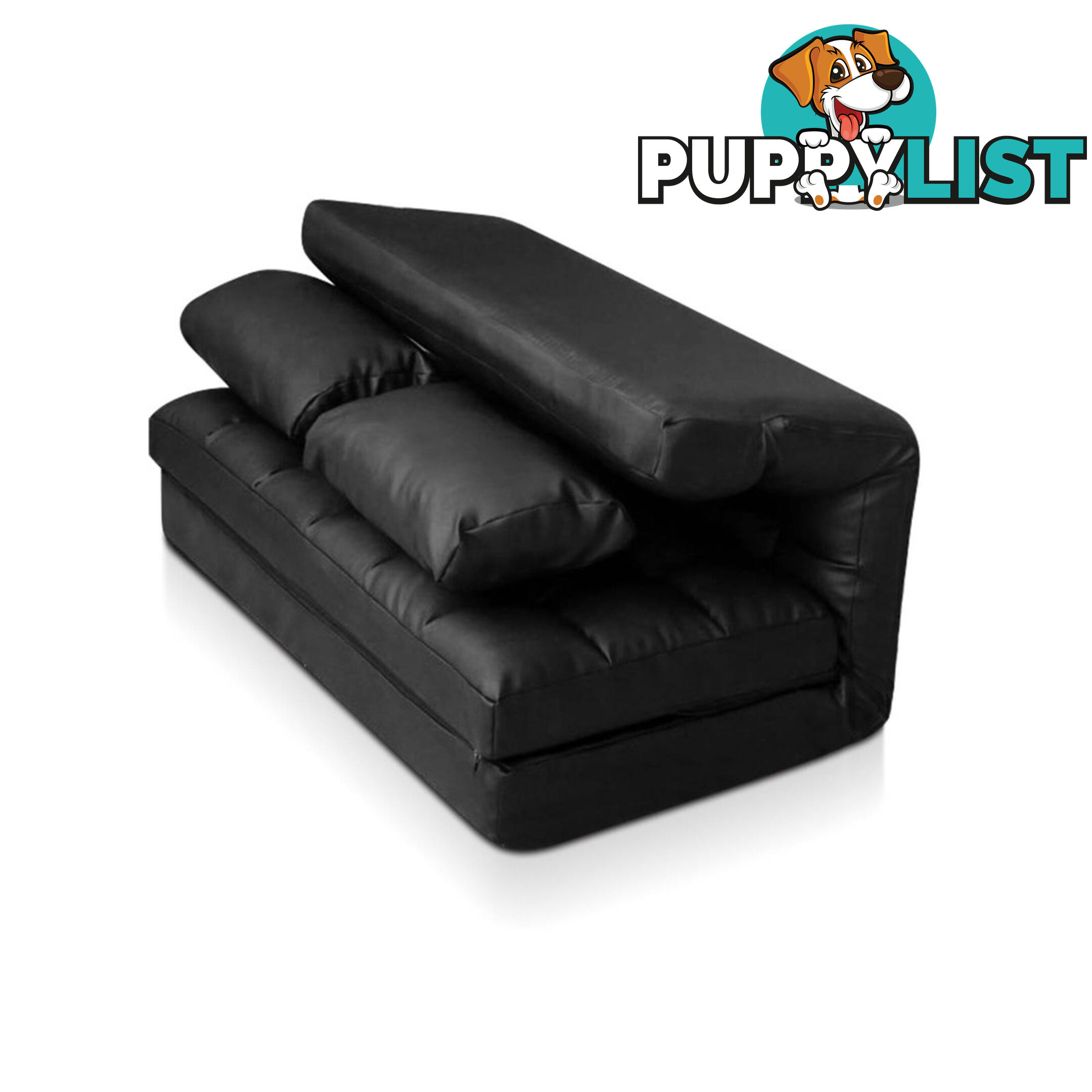 Double Size Adjustable Lounge Sofa - 10 positions PU Leather